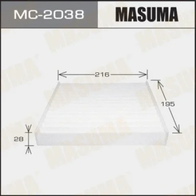 Фильтр, воздух во внутренном пространстве MASUMA MC-2038