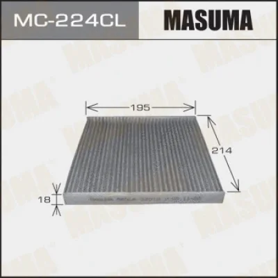 Фильтр, воздух во внутренном пространстве MASUMA MC-224CL