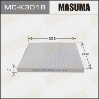 Фильтр, воздух во внутренном пространстве MASUMA MC-K3018