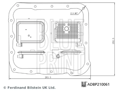 ADBP210061 BLUE PRINT Комплект гидрофильтров, автоматическая коробка передач