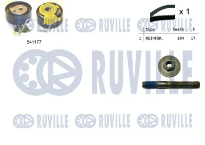 Комплект ремня ГРМ RUVILLE 550051