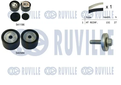 550357 RUVILLE Комплект ремня ГРМ