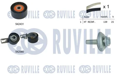 Комплект ремня ГРМ RUVILLE 550386