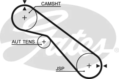 K015405XS GATES Комплект ремня ГРМ