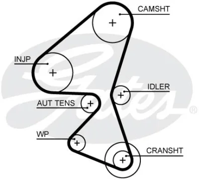 K015656XS GATES Комплект ремня ГРМ