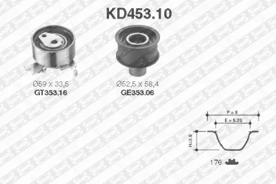 KD453.10 SNR/NTN Комплект ремня ГРМ