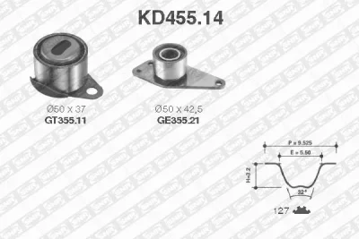 KD455.14 SNR/NTN Комплект ремня ГРМ