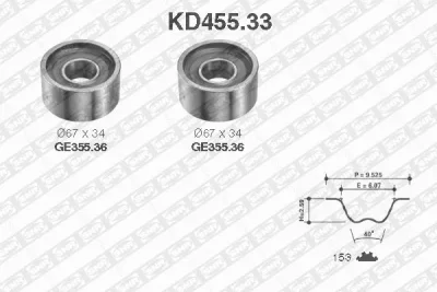 KD455.33 SNR/NTN Комплект ремня ГРМ