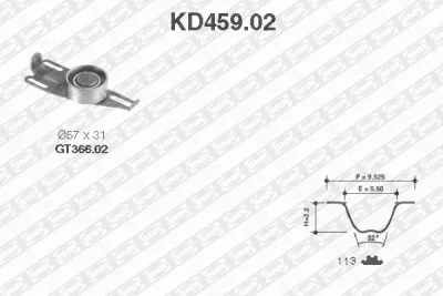 Комплект ремня ГРМ SNR/NTN KD459.02