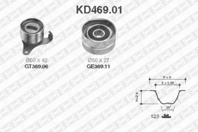 Комплект ремня ГРМ SNR/NTN KD469.01