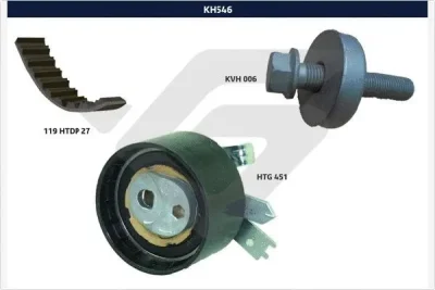 KH 546 HUTCHINSON Комплект ремня ГРМ