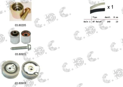 04.5298 AUTOKIT Комплект ремня ГРМ