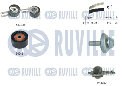 Водяной насос + комплект зубчатого ремня RUVILLE 5503581