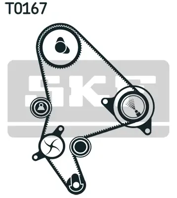 VKMC 03246 SKF Водяной насос + комплект зубчатого ремня