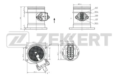 SE-1099 ZEKKERT Датчик, давление во впускной трубе
