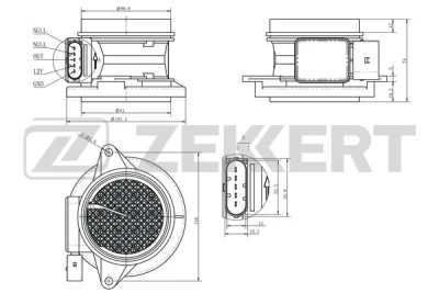 SE-1073 ZEKKERT Датчик, давление во впускной трубе