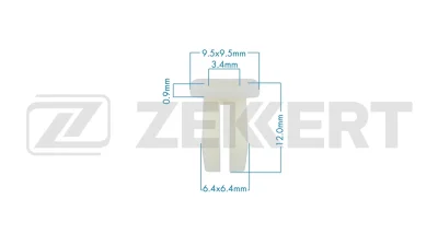 BE-3775 ZEKKERT Зажим, молдинг / защитная накладка
