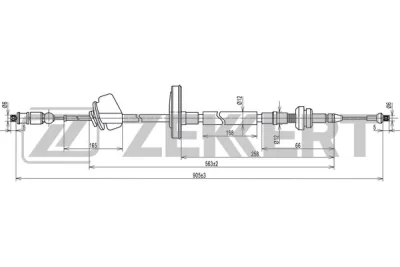 Тросик газа ZEKKERT BZ-1281
