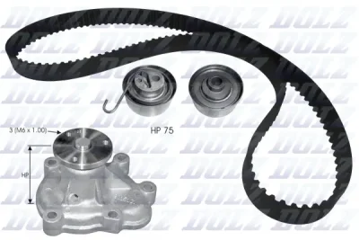 Водяной насос + комплект зубчатого ремня DOLZ KD137