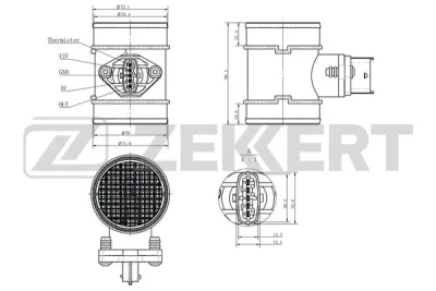 SE-1068 ZEKKERT Датчик, давление во впускной трубе