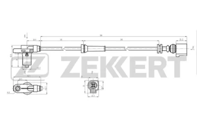 SE-6237 ZEKKERT Датчик, частота вращения колеса