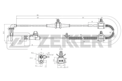 SE-6178 ZEKKERT Датчик, частота вращения колеса