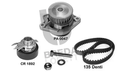 KPA0048B BREDA LORETT Водяной насос + комплект зубчатого ремня