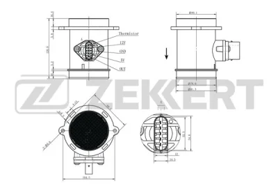 SE-1096 ZEKKERT Датчик, давление во впускной трубе