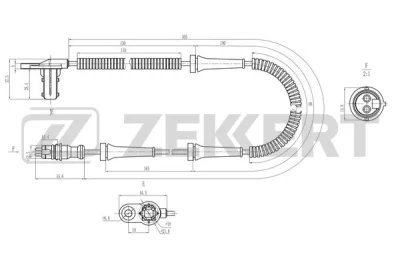 SE-6212 ZEKKERT Датчик, частота вращения колеса