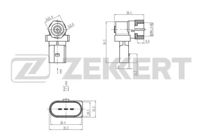 SE-8508 ZEKKERT Датчик, скорость