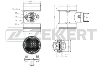 SE-1067 ZEKKERT Датчик, давление во впускной трубе