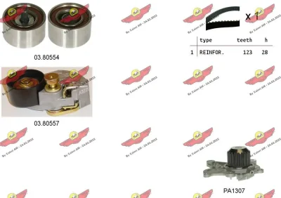 04.5259PA AUTOKIT Водяной насос + комплект зубчатого ремня