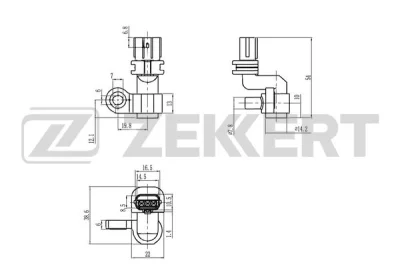 SE-5034 ZEKKERT Датчик, положение распределительного вала