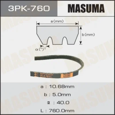 Поликлиновой ремень MASUMA 3PK-760