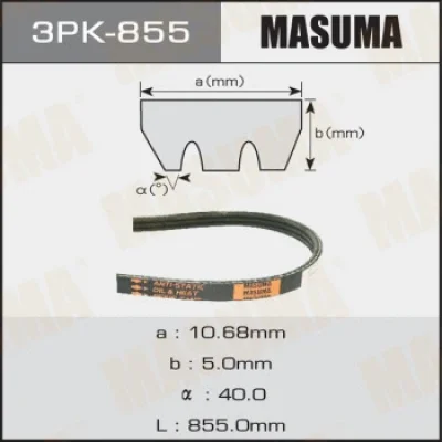 Поликлиновой ремень MASUMA 3PK-855