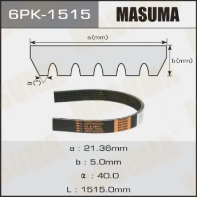 6PK-1515 MASUMA Поликлиновой ремень
