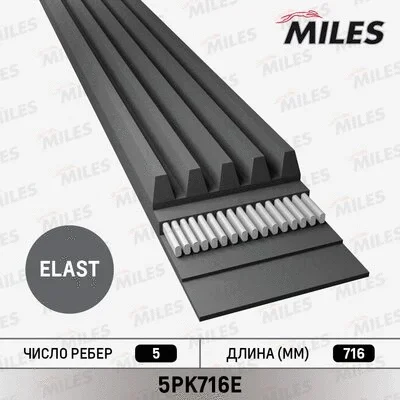 5PK716E MILES Поликлиновой ремень