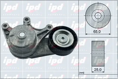 15-3966 IPD Натяжная планка, поликлиновой ремень