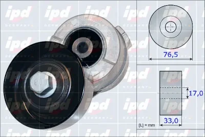 15-3973 IPD Натяжная планка, поликлиновой ремень