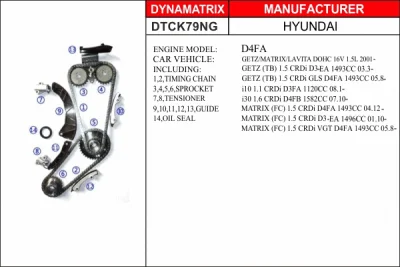 DTCK79NG DYNAMATRIX Комплект цели привода распредвала