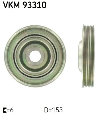 Ременный шкив, коленчатый вал SKF VKM 93310