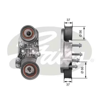 Натяжной ролик, ремень ГРМ GATES T41221