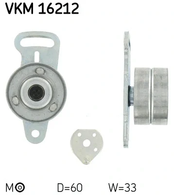 Натяжной ролик, ремень ГРМ SKF VKM 16212