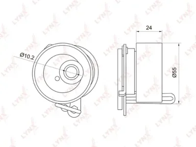 Натяжной ролик, ремень ГРМ LYNXAUTO PB-1019