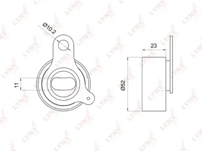 Натяжной ролик, ремень ГРМ LYNXAUTO PB-1066