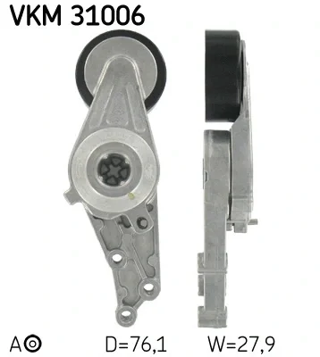 VKM 31006 SKF Натяжной ролик, поликлиновой ремень