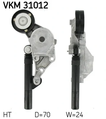 VKM 31012 SKF Натяжной ролик, поликлиновой ремень