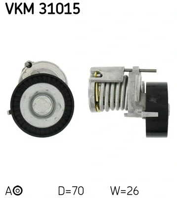 VKM 31015 SKF Натяжной ролик, поликлиновой ремень