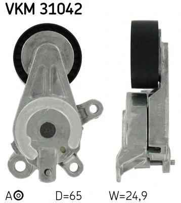 VKM 31042 SKF Натяжной ролик, поликлиновой ремень