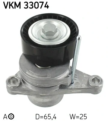 VKM 33074 SKF Натяжной ролик, поликлиновой ремень
